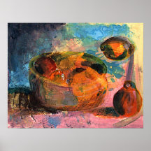 Still Life of Fruit Posters