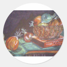 STILL LIFE OF ONIONS STICKER