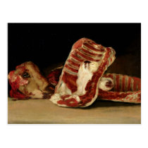 Still life of Sheep's Ribs and Head postcards