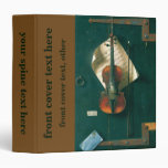 Still Life Old Violin, Harnett, Vintage Victorian Vinyl Binders