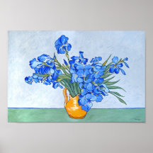 Still Life: Vases with Irises Posters