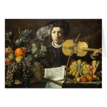 Still-Life with a Violinist - Acquavella cards