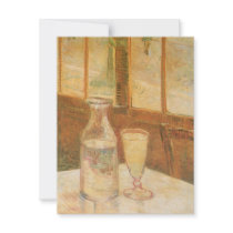Still Life with Absinthe by Vincent van Gogh Custom Announcement