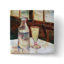 Still Life with Absinthe, Vincent van Gogh Button