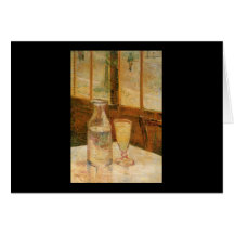 Still Life with Absinthe - Vincent Van Gogh Greeting Card