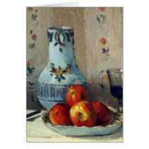 Still Life with Apples and Pitcher - Pissarro cards