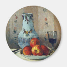 Still Life with Apples and Pitcher - Pissarro Fridge Magnet