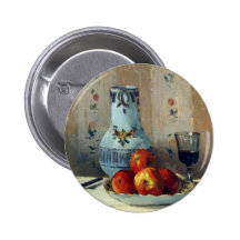 Still Life with Apples and Pitcher - Pissarro Pin