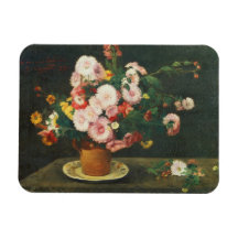 Still life with asters flexible magnet