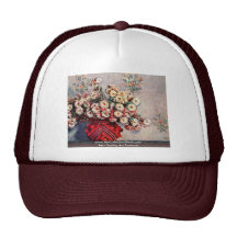 Still Life With Chrysanthemums By Claude Monet Hats