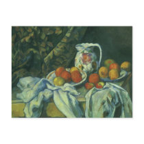 Still Life with Curtain and Pitcher by Cezanne