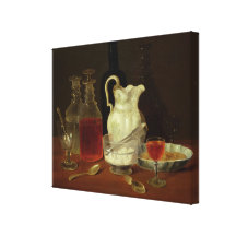 Still Life with Decanters Stretched Canvas Print