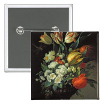 Still Life with Flowers, 1764 buttons