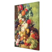 Still Life with Flowers and Fruit canvas prints