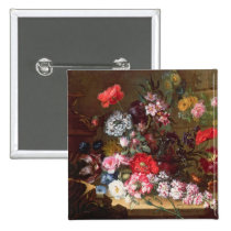 Still Life with Flowers buttons