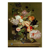 Still life with flowers postcards