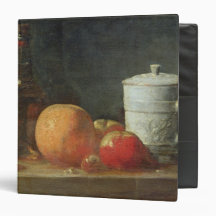 Still Life with Fruit and Wine Bottle Binders