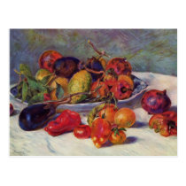 Still Life with Fruit - Pierre-Auguste Renoir postcards