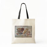 Still Life With Glass Bowl Of Fruit And Vases, Canvas Bag