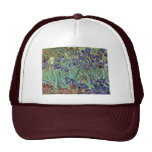 Still Life With Irises By Vincent Van Gogh Mesh Hat