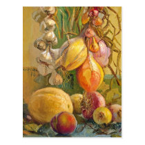 Still Life With Onions - Antonio Sicurezza postcards