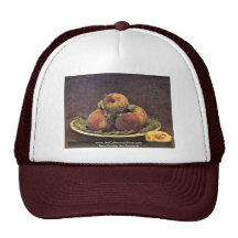 Still Life With Peaches By Fantin-Latour Henri Hats