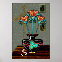 Still Life With Pearls (Fine Art Poster)