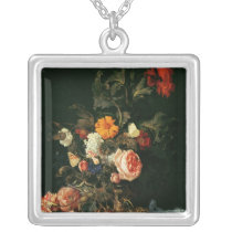 Still Life with Poppies and Roses necklaces