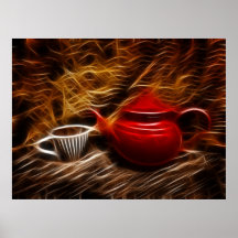 Still Life with Red teapot Print