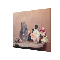Still Life with Roses, 1889 (oil on canvas) canvas prints