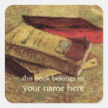 Still Life with Three Books; Van Gogh Bookplate Sticker
