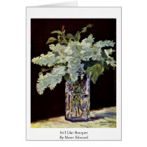 Still Lilac Bouquet By Manet Edouard Greeting Card