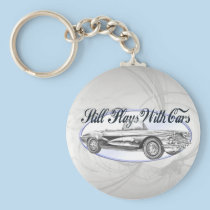 Still Plays With Cars keychains