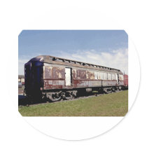 Still Plays With Trains Round Stickers