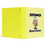 Sting Breast Cancer Bee Design binders