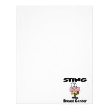 STING Breast Cancer Letterhead Design