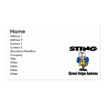 STING Chronic Fatigue Syndrome Business Card