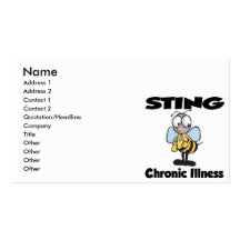 STING Chronic Illness Business Card Templates