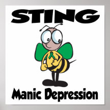STING Manic Depression Poster