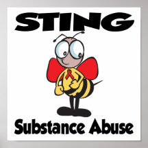 STING Substance Abuse Poster