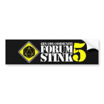 Stink5 Sticker Bumper Stickers