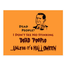 Stinking Dead People Halloween Postcard