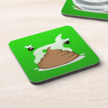 Stinky Poo; Green Drink Coasters