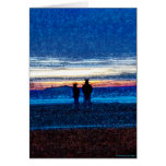 Stippled Sunset Card