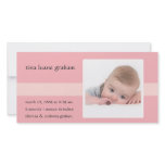 Stitch Photo Birth Announcement (Girl) Photo Card Template