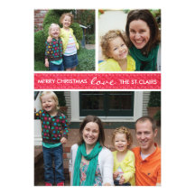 'Stitched' Holiday Photo Card
