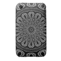 Stitched in Black iPhone 3 Case