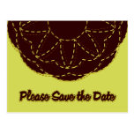 Stitched Kaleidoscope Pop Save the Date Postcard