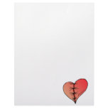 stitched up heart letterhead