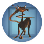 Stlylin' Brown Cat Sticker